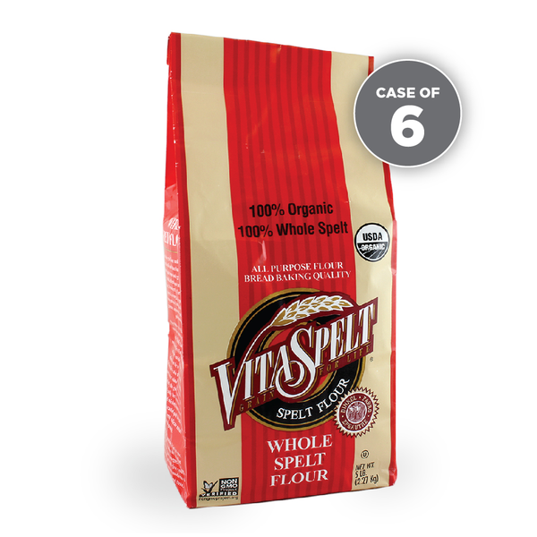 Vita Spelt Organic Whole Grain Flour Original Packaging 6 Pack